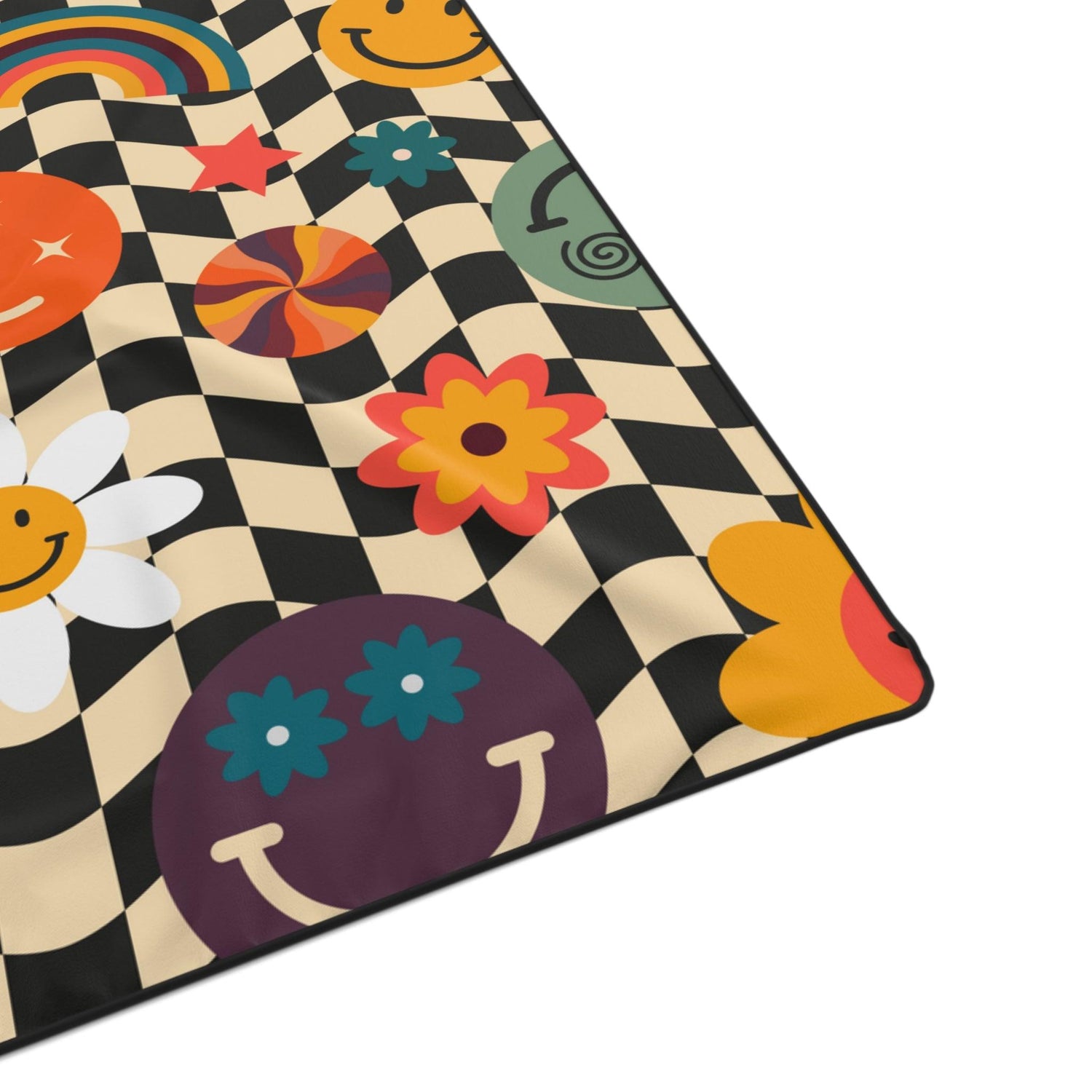 Smiley Emoji Funky Throw Blanket