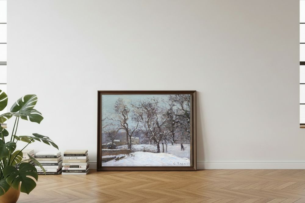 Framed room mockup - leaning