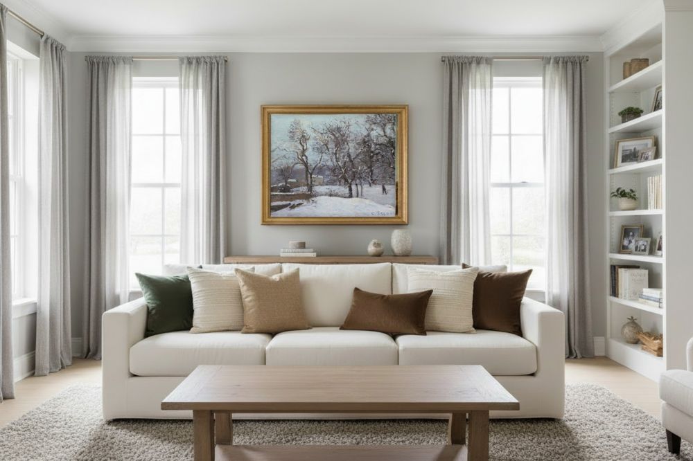 Framed room mockup - gold