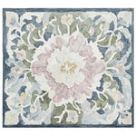 Beautiful hand-tufted area rug featuring an elegant floral pattern with soft pastel hues. Perfect as a wool rug for adding charm to living room rugs 8x10 spaces.