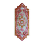 Elegant Soft Blush Hand Tufted Wool Runner Rug featuring a detailed floral design, perfect as an area rug for the living room, hallway, or kitchen. This hallway runner rug adds warmth and style to any space, ideal for those seeking a beautiful floral rug in their home.