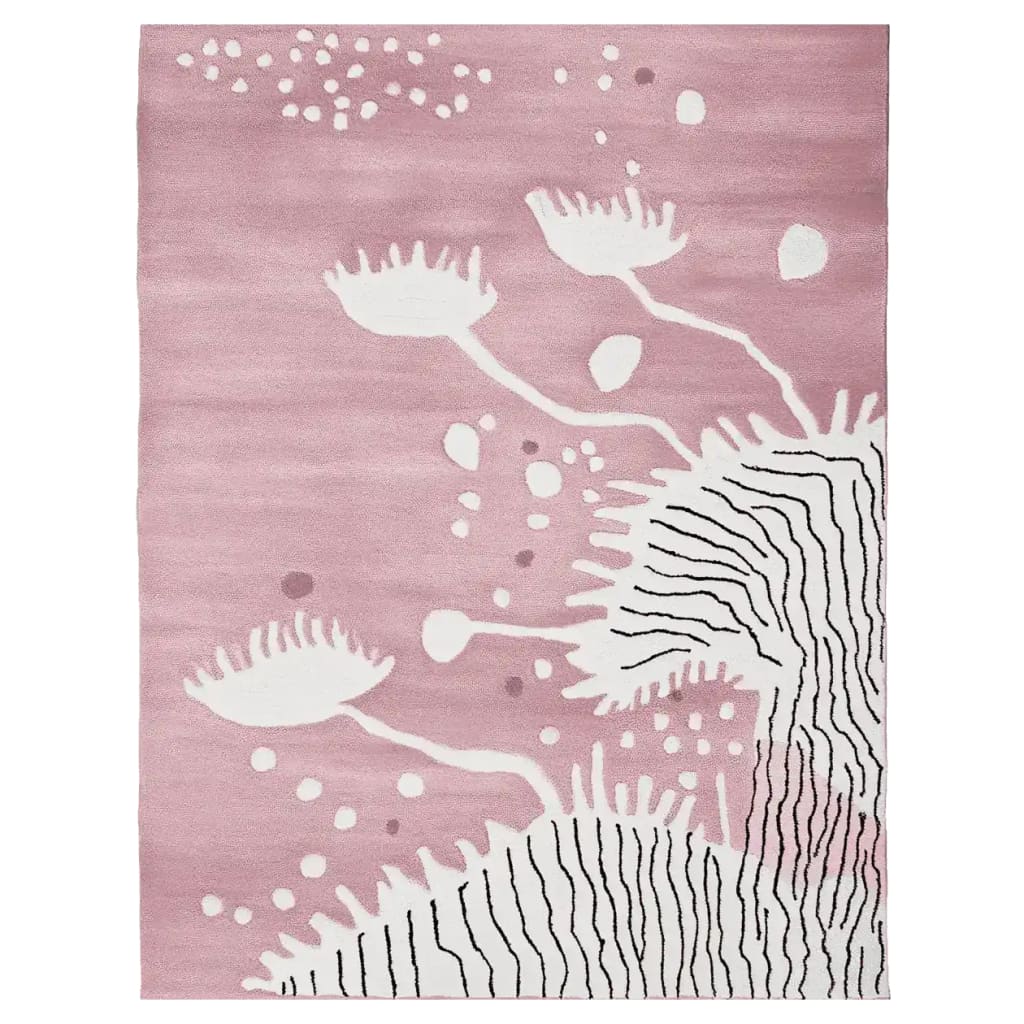 This Soft Coral Bloom Hand Tufted Rug is a beautiful contemporary area rug featuring a delicate abstract floral pattern on a pink background. Ideal for living rooms, this wool rug adds a touch of elegance and warmth to any space. Perfectly sized for living room rugs 8x10, it effortlessly enhances your decor with modern charm.