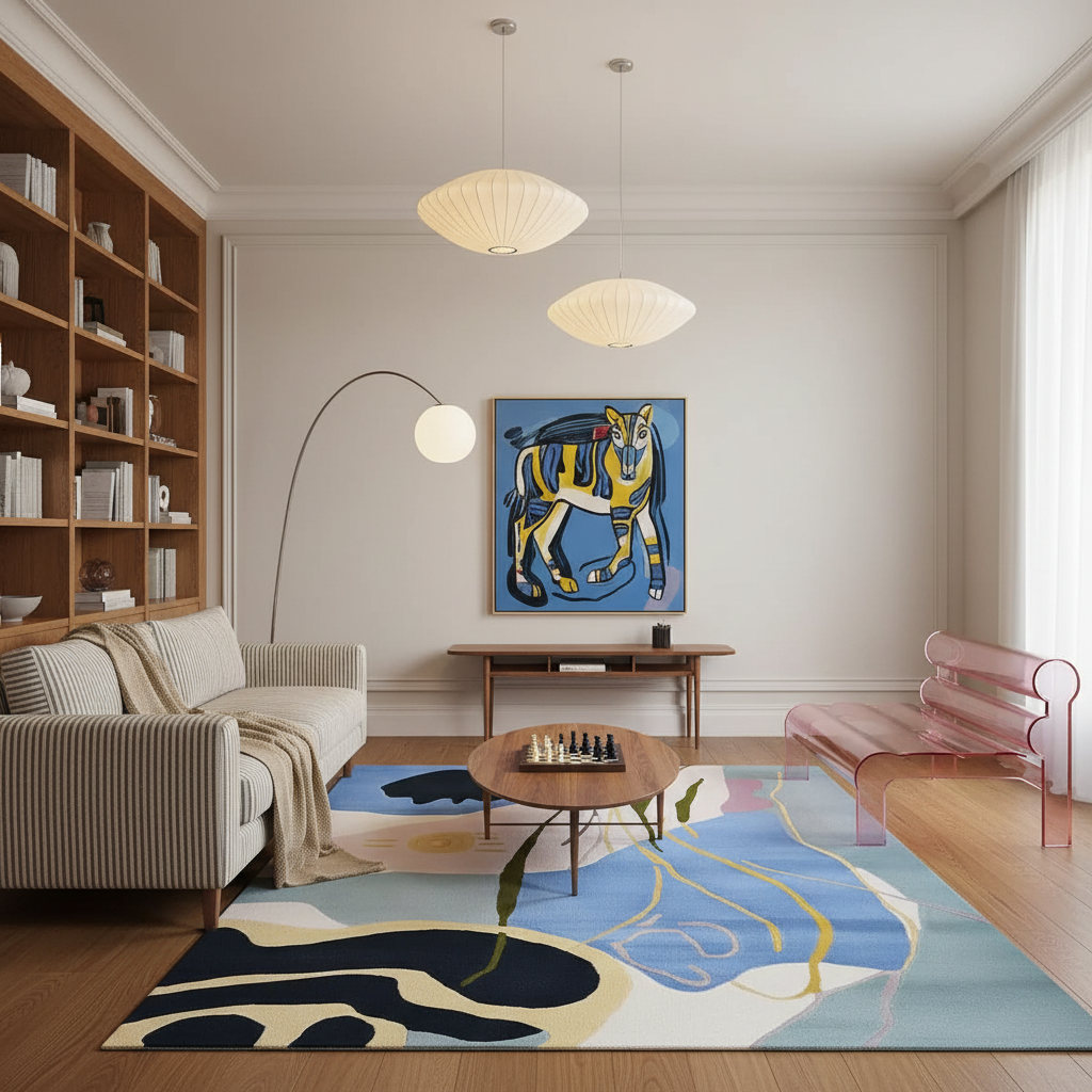 Soft Echo Garden Hand Tufted Rug