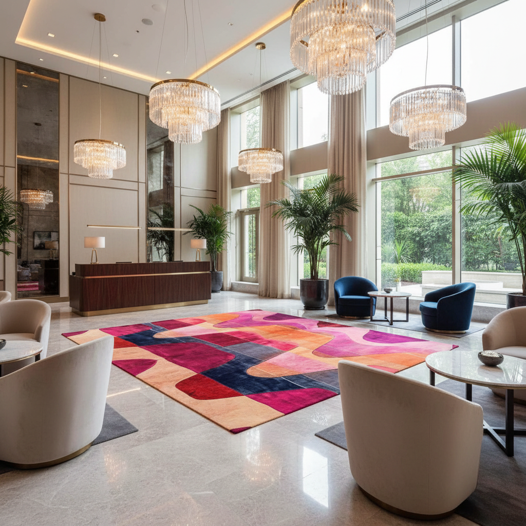 Solar Flow Hand Tufted Rug