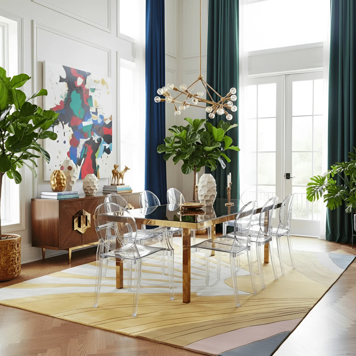 Solar Radiance Hand Tufted Wool Rug - MAIA HOMES