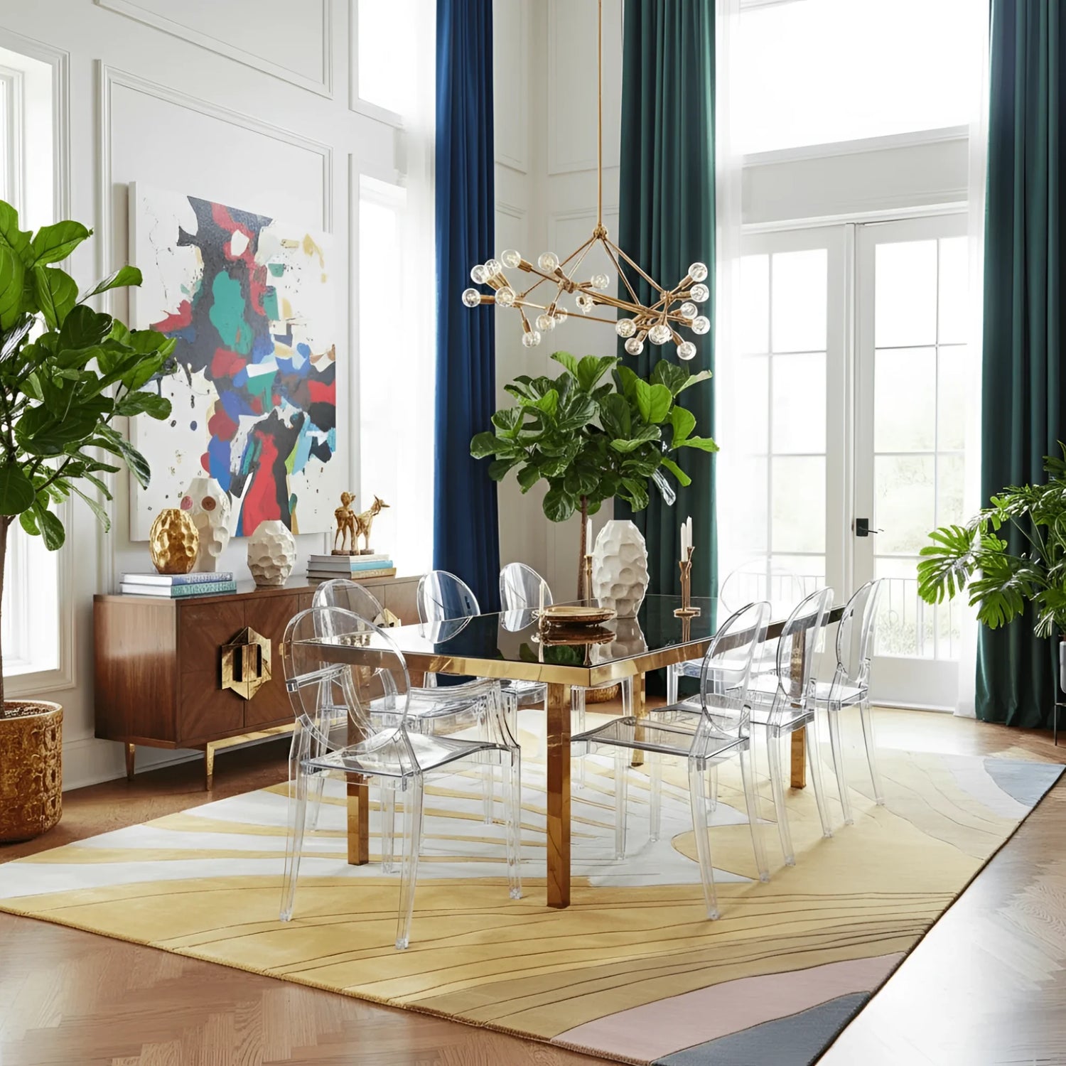 Solar Radiance Hand Tufted Wool Rug - MAIA HOMES