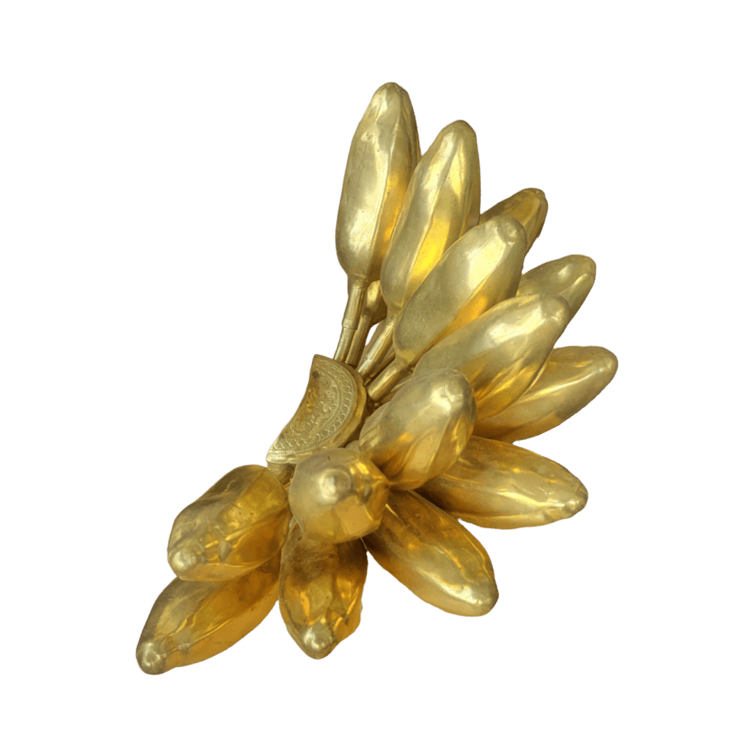 Solid Brass Banana Bunch Decor