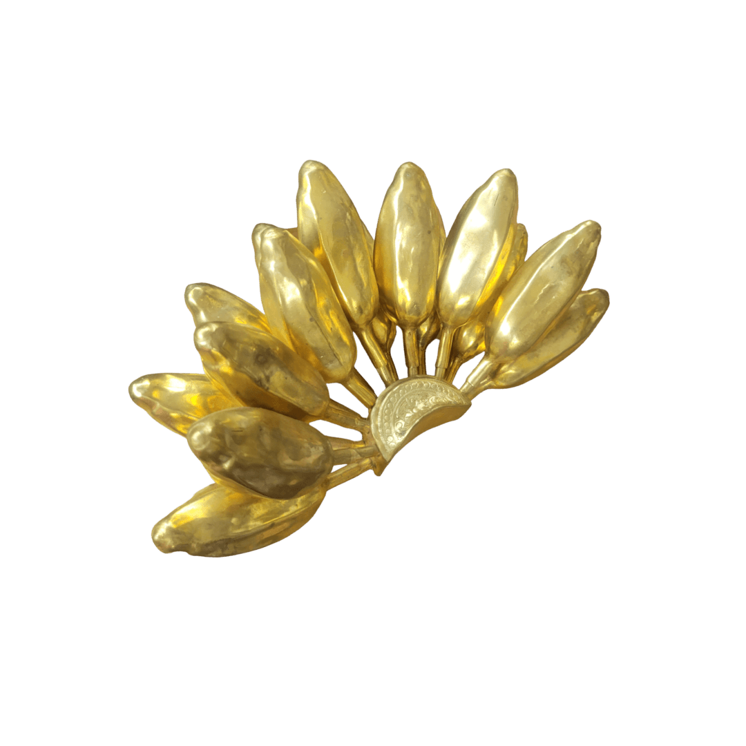 Solid Brass Banana Bunch Decor