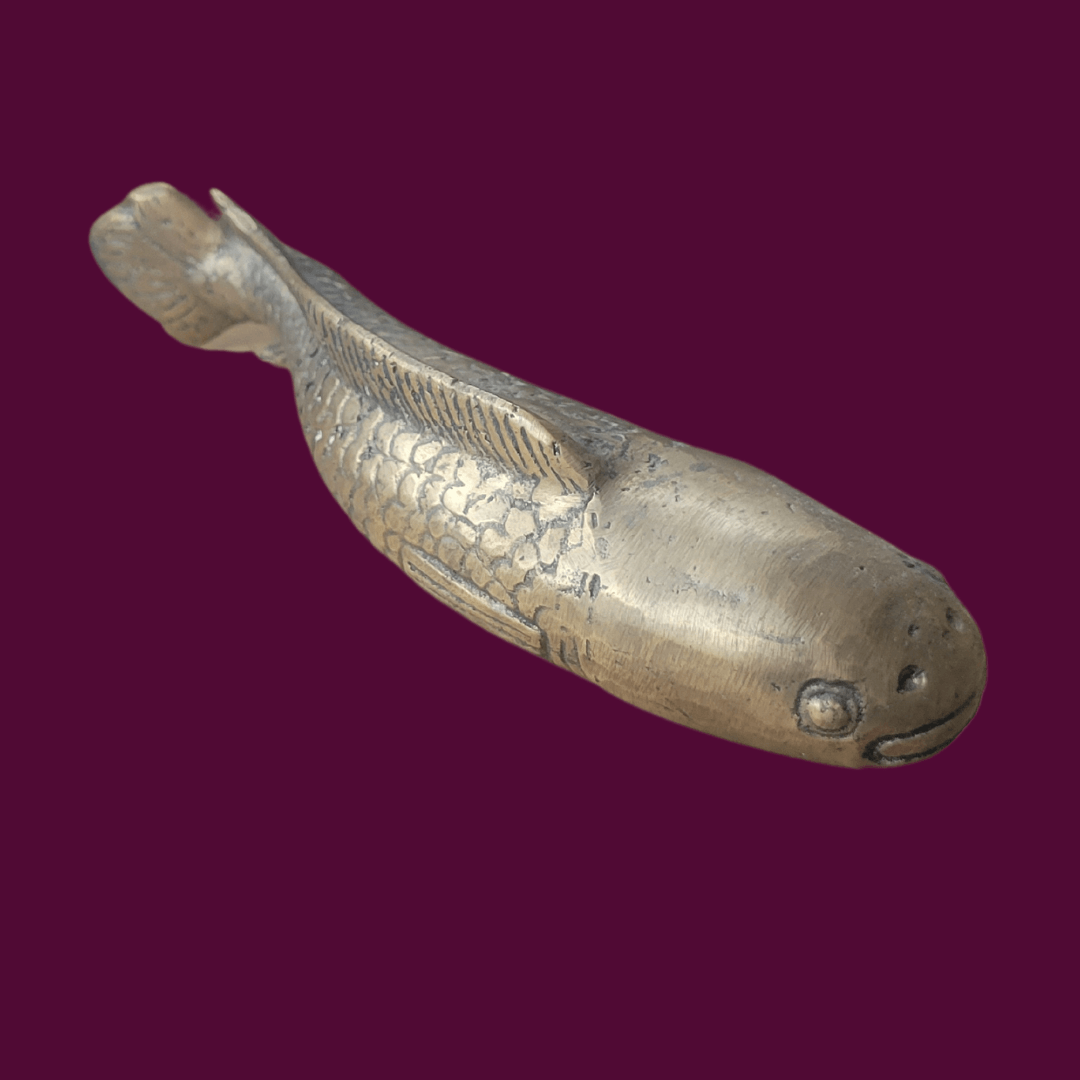 Solid Brass Fish Figurine Sculpture - MAIA HOMES