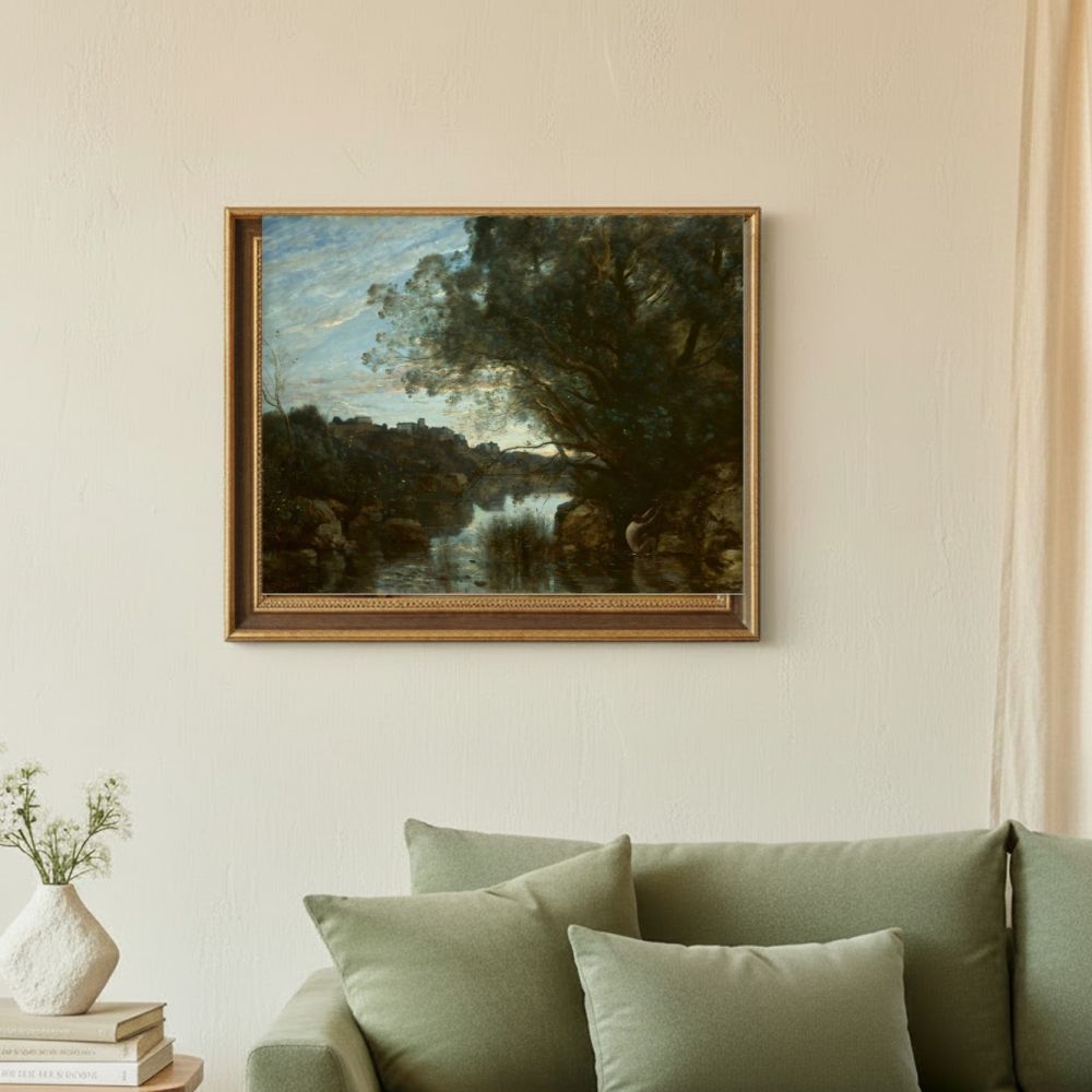 Framed room mockup - sage