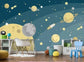 Space Solar System Playroom Wall Mural