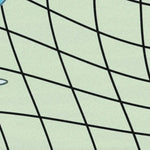 Close-up view of the Space Time River Flow hand-tufted wool rug, featuring a dynamic grid pattern in soft tones, perfect for adding a modern touch to living room rugs 8x10 or as a stunning area rug for the bedroom. This wool rug combines contemporary design with comfort, ideal for enhancing any living room decor.