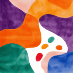 spectrum shapes hand tufted rug runner rug