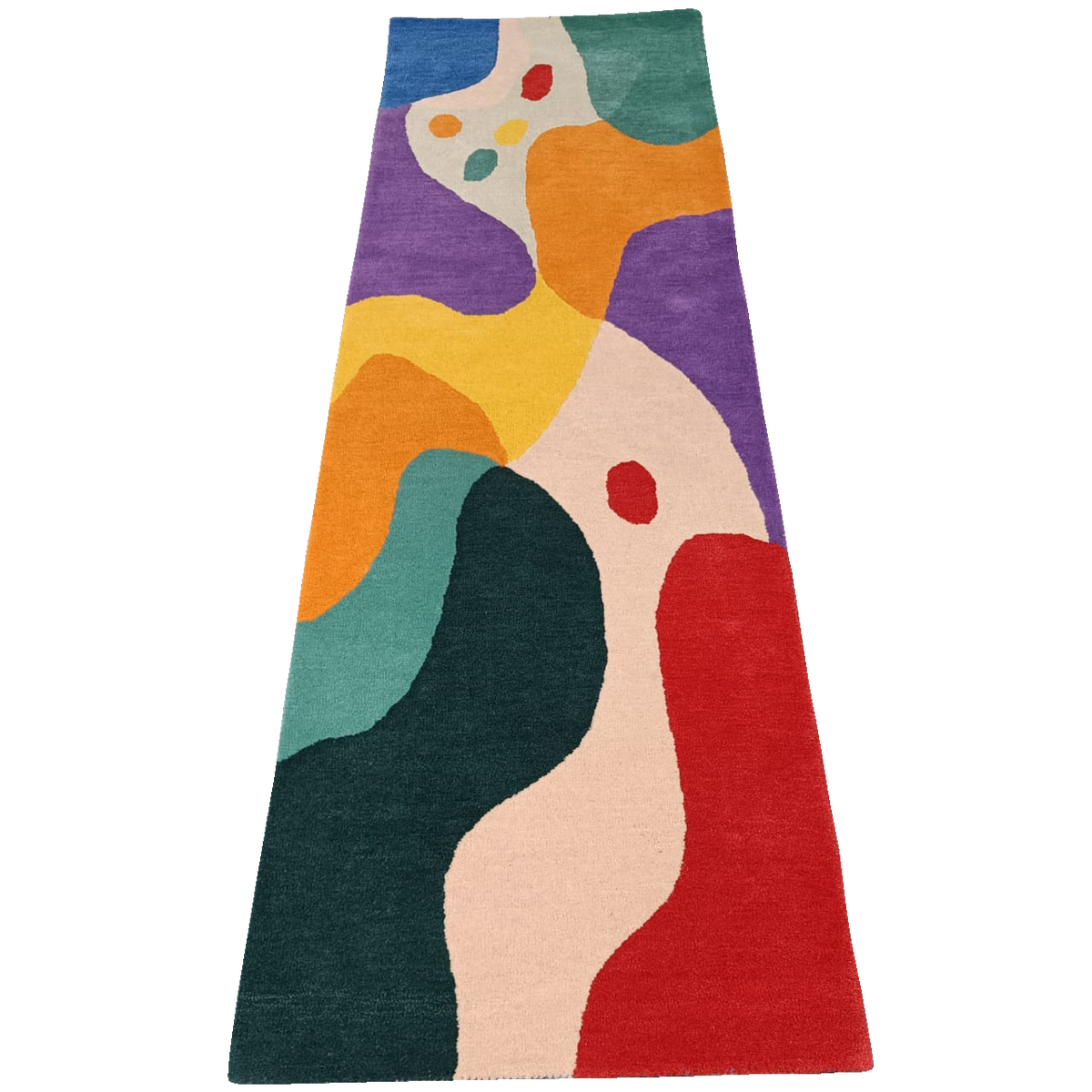Spectrum Shapes Hand Tufted Rug Runner