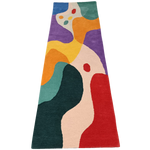 Spectrum Shapes Hand Tufted Rug Runner