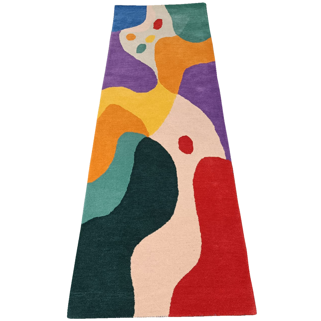 Spectrum Shapes Hand Tufted Rug Runner