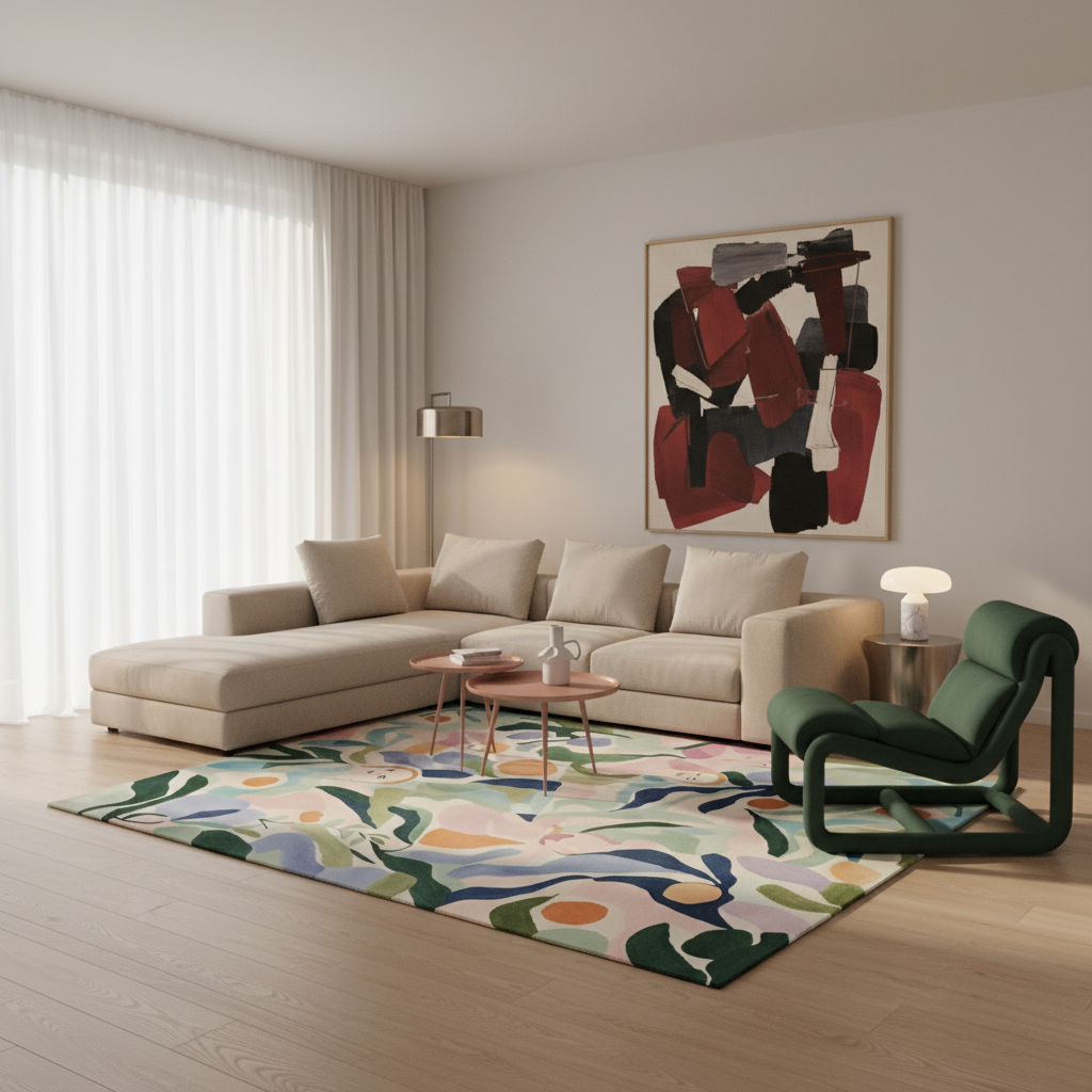 Spring Canopy Hand Tufted Rug