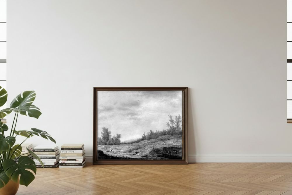 Framed room mockup - leaning