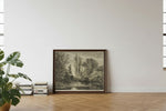 Framed room mockup - leaning