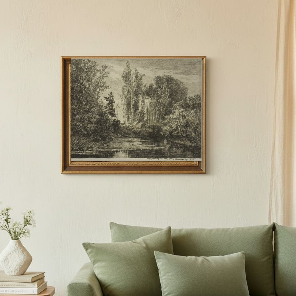 Framed room mockup - sage