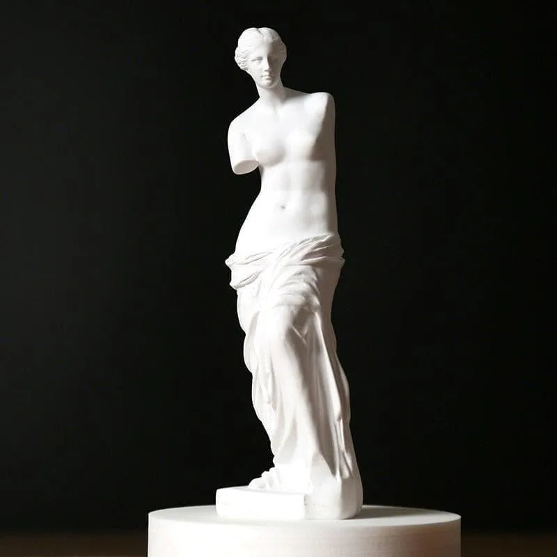 Standing Goddess Venus Statue - White