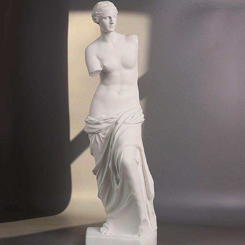 Standing Goddess Venus Statue - White 