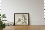 Framed room mockup - leaning