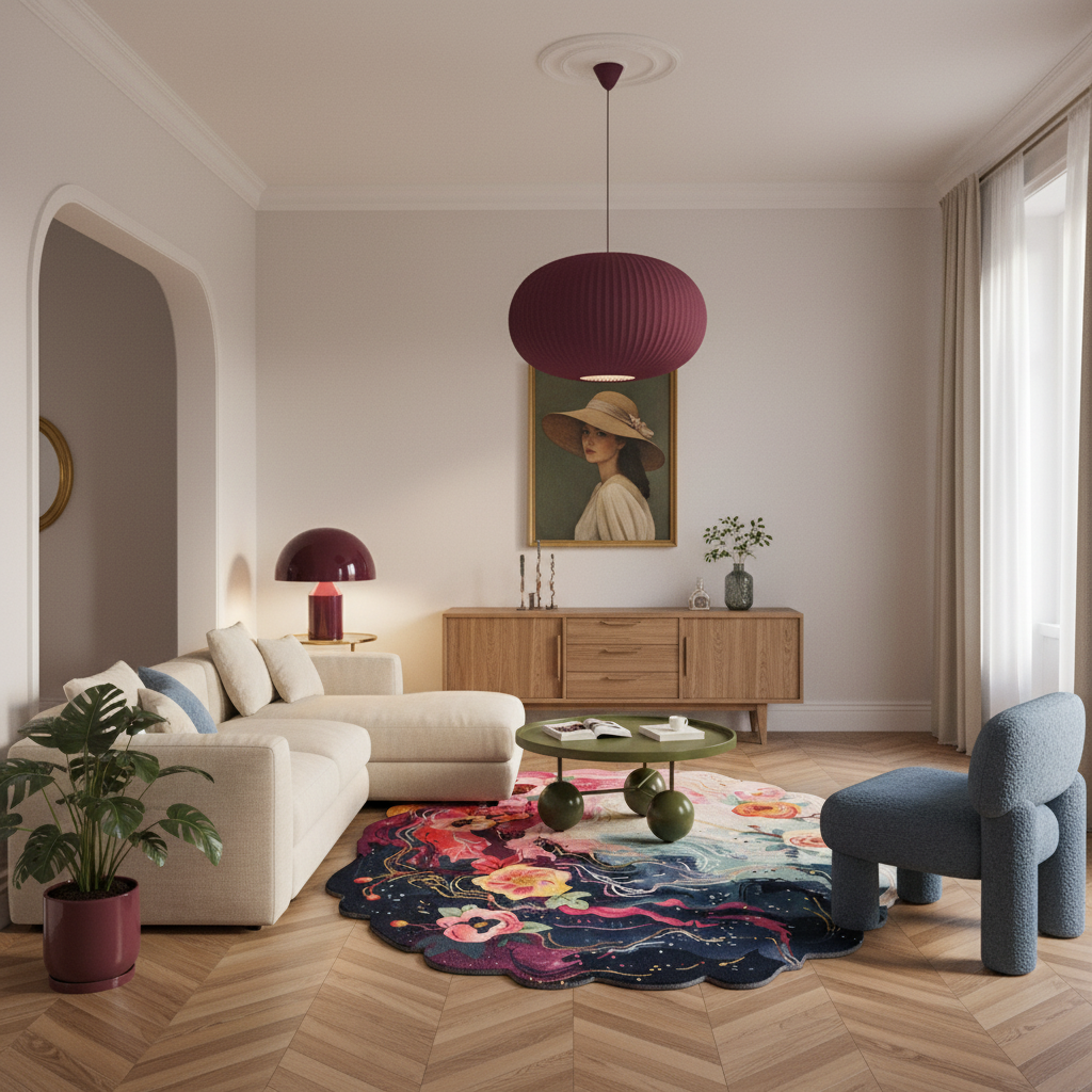 Starlit Garden Hand Tufted Wool Rug