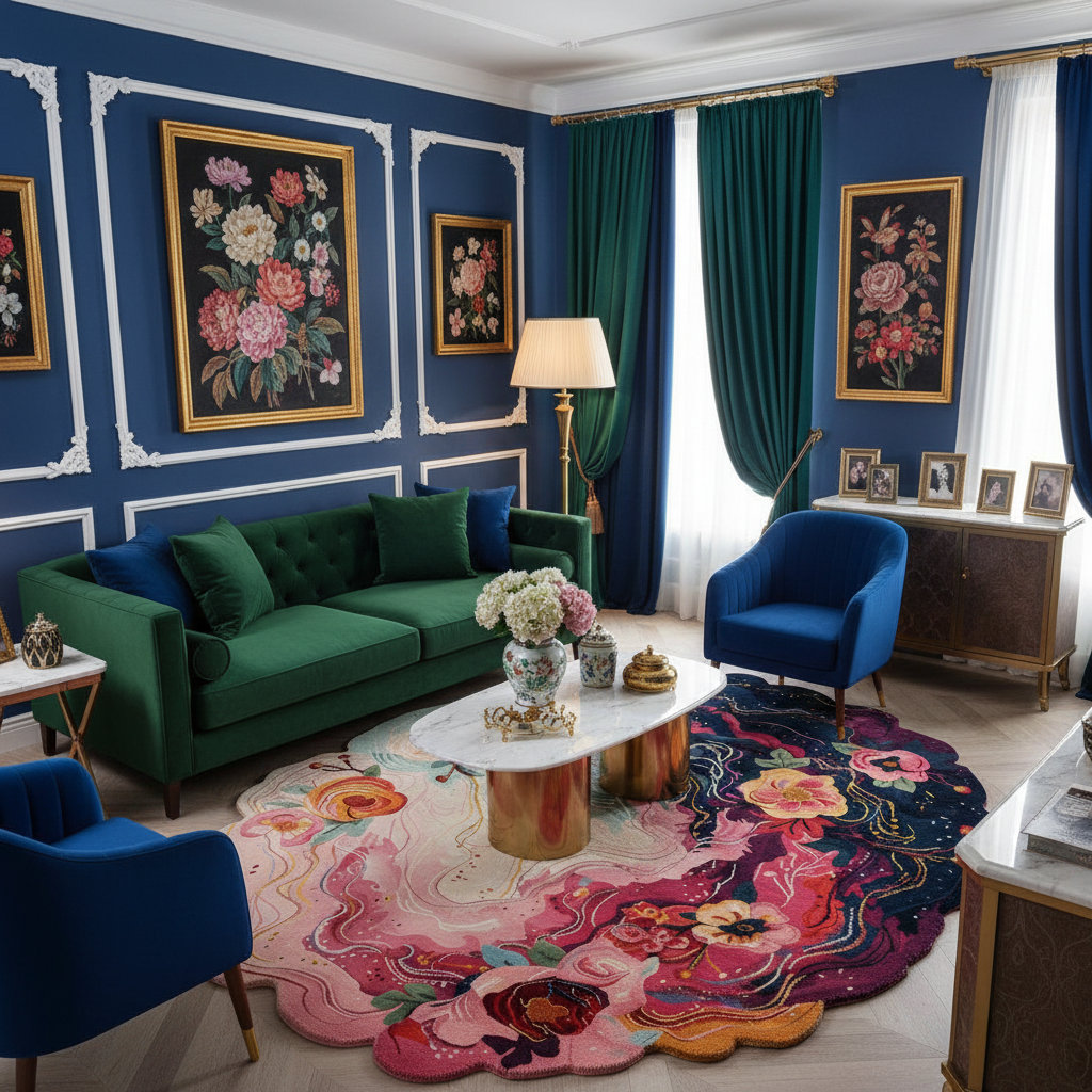 Starlit Garden Hand Tufted Wool Rug