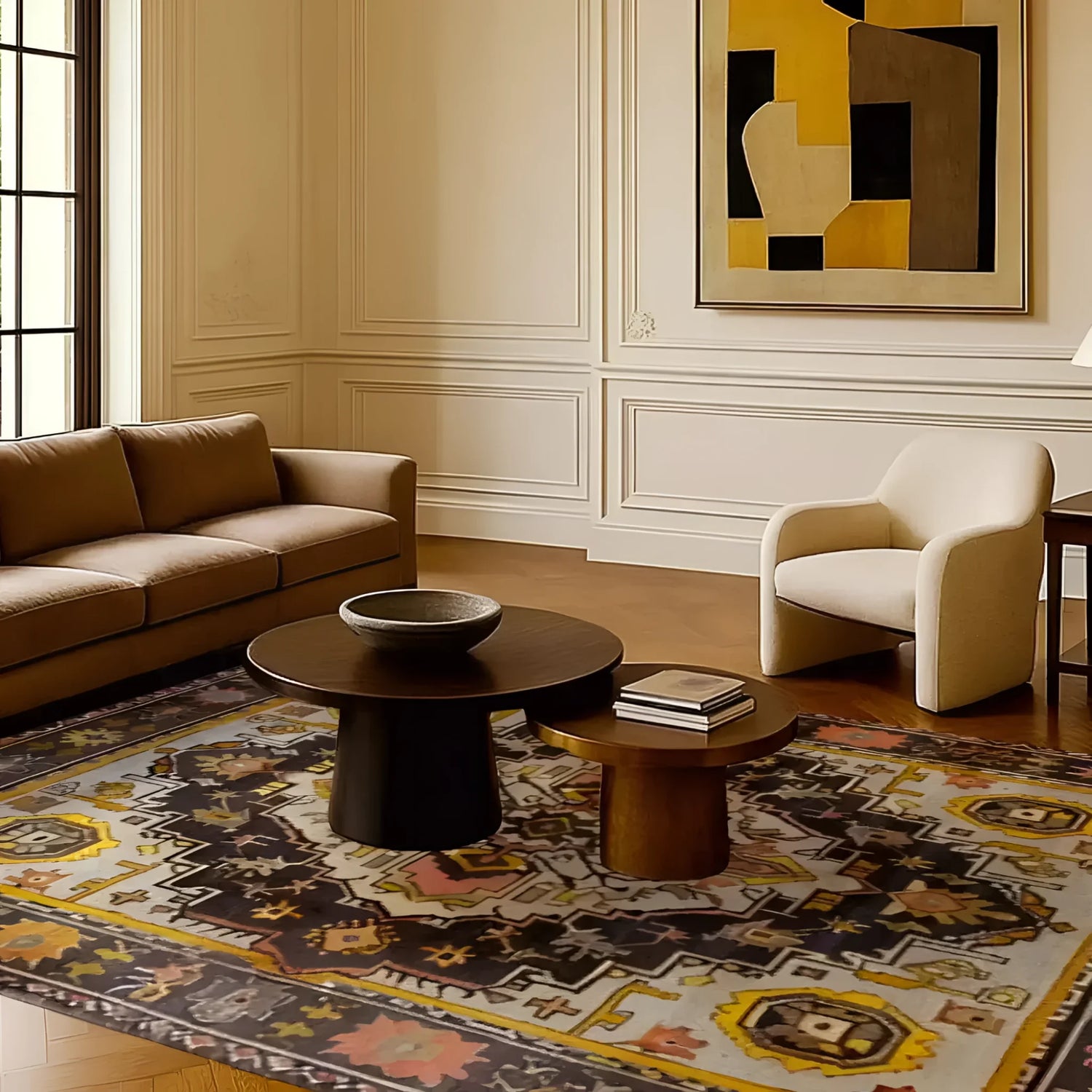 Stellar Mosaic Hand Knotted Area Rug