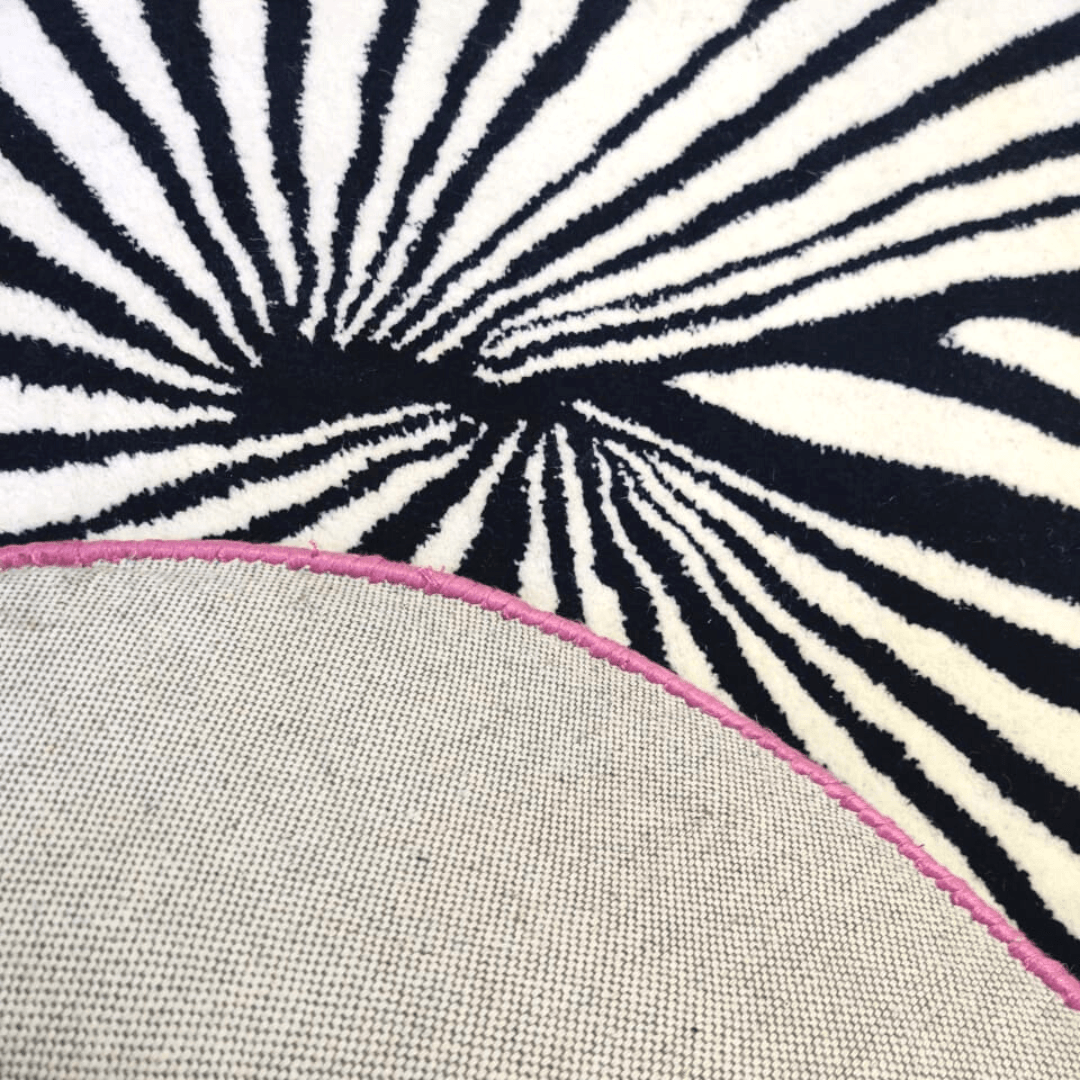 Step onto the Pink Sun Hand Tufted Wool Rug - MAIA HOMES