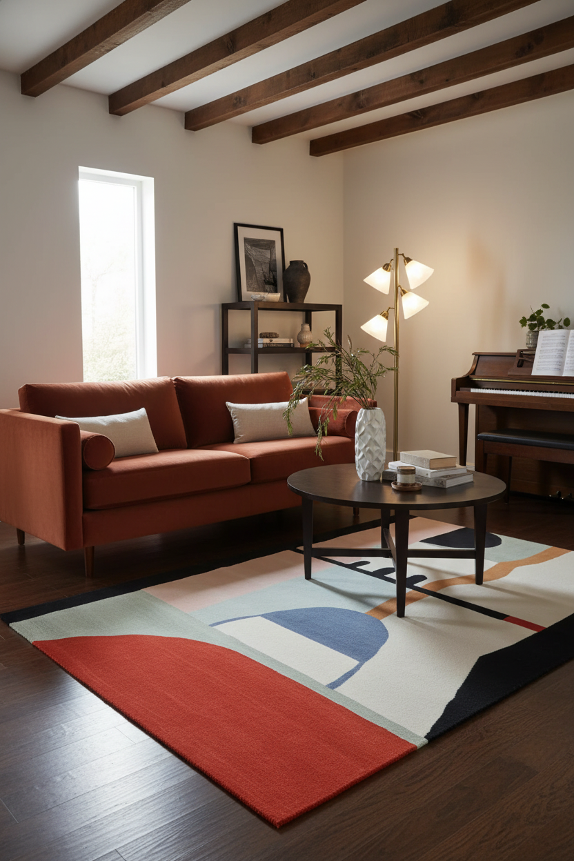 Still Life Split Hand Tufted Rug