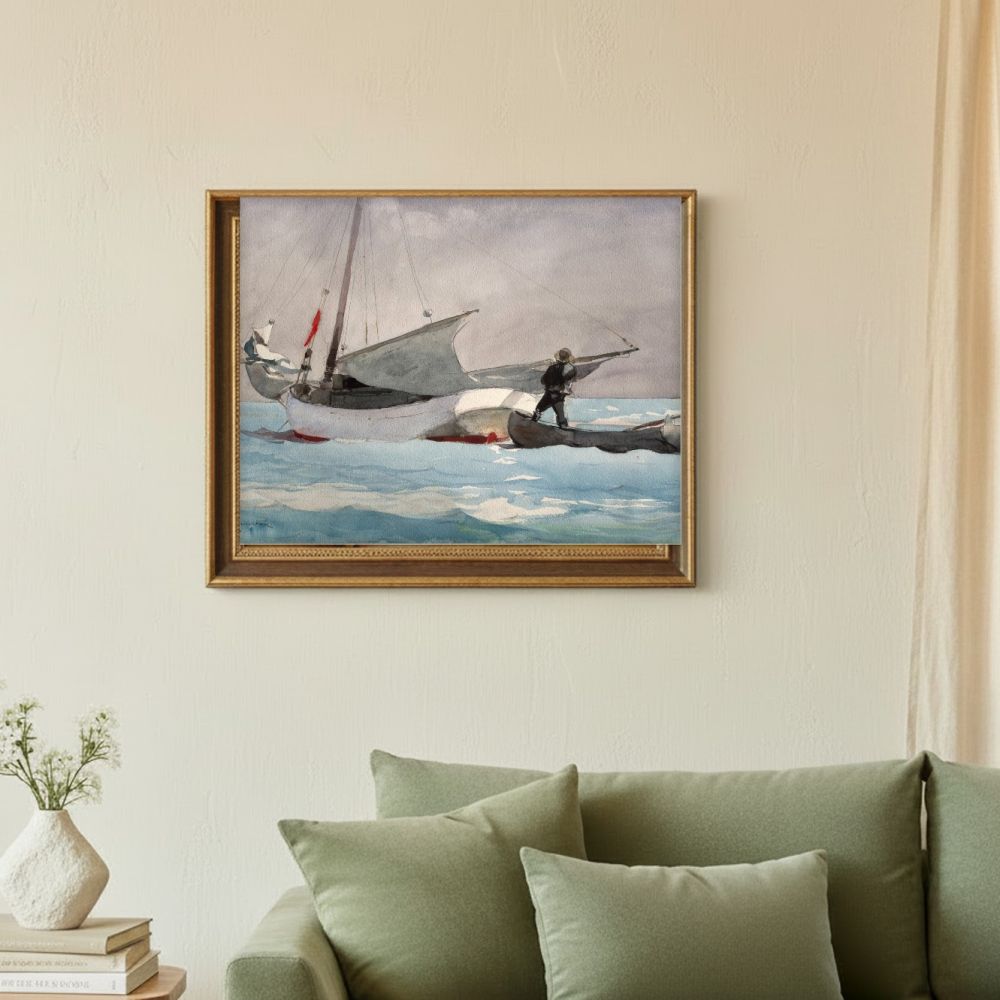 Framed room mockup - sage