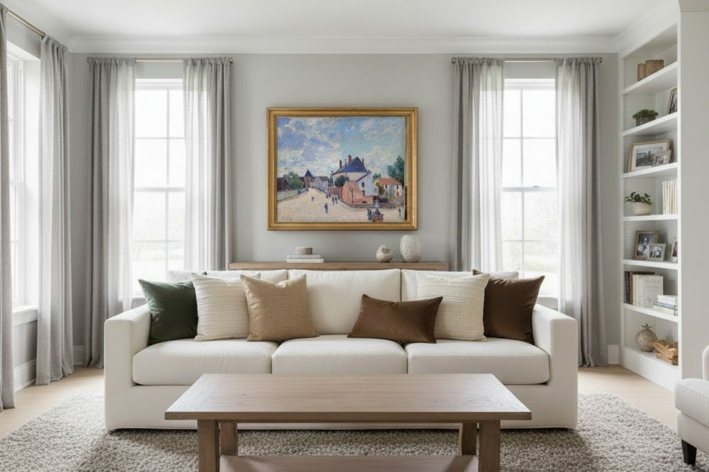 Framed room mockup - gold