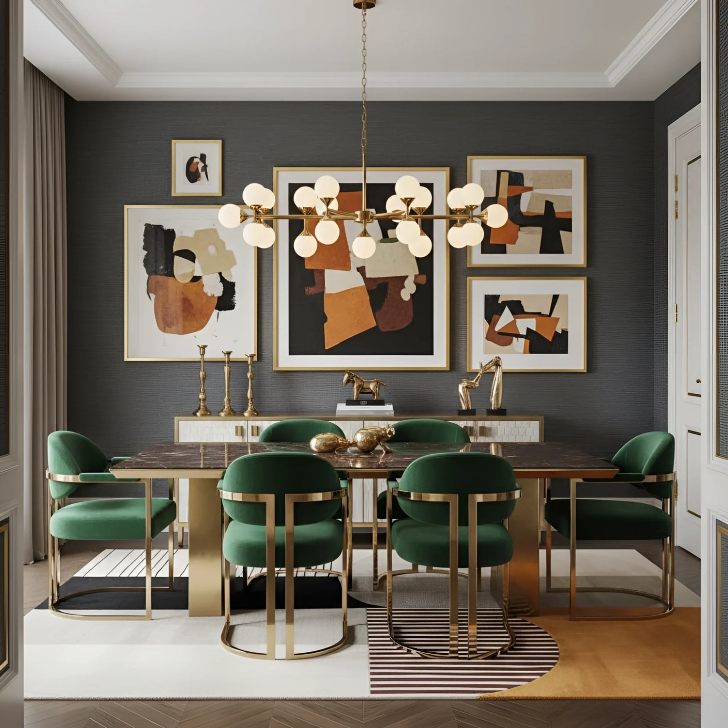 Stripe Harmony Hand Tufted Rug