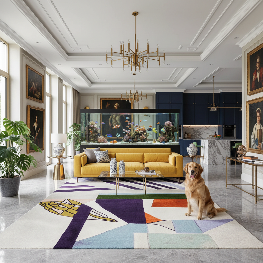 Stripes Collide Hand Tufted Rug