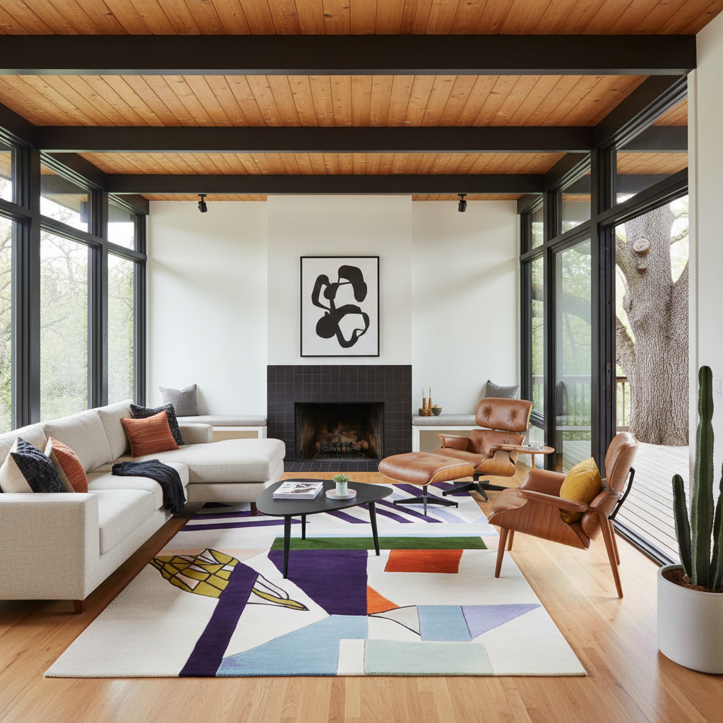 Stripes Collide Hand Tufted Rug