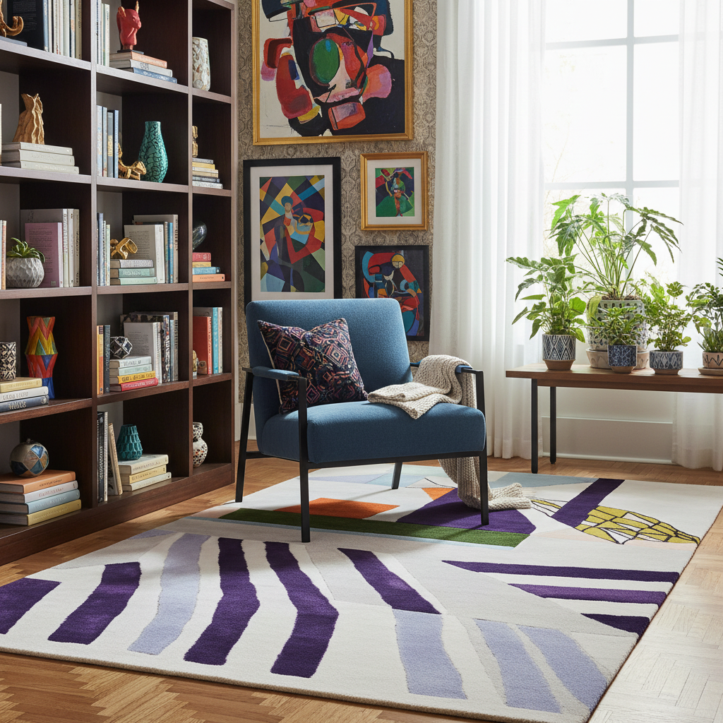 Stripes Collide Hand Tufted Rug