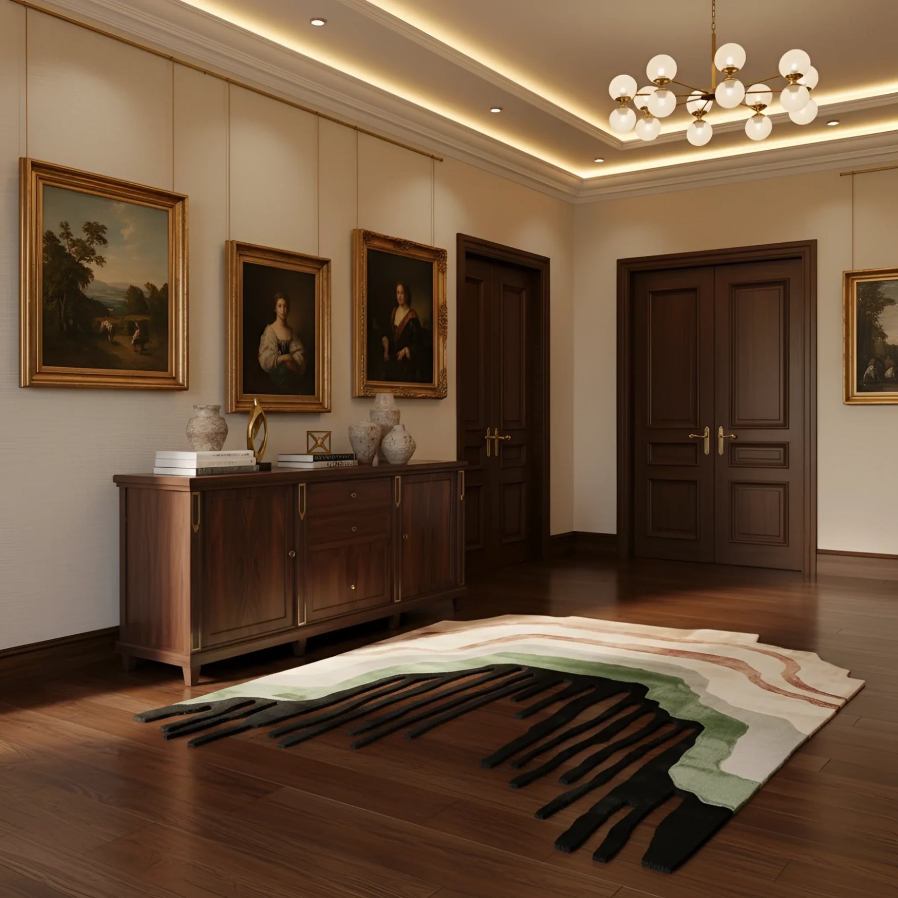 Structure in Collapse Hand Tufted Rug