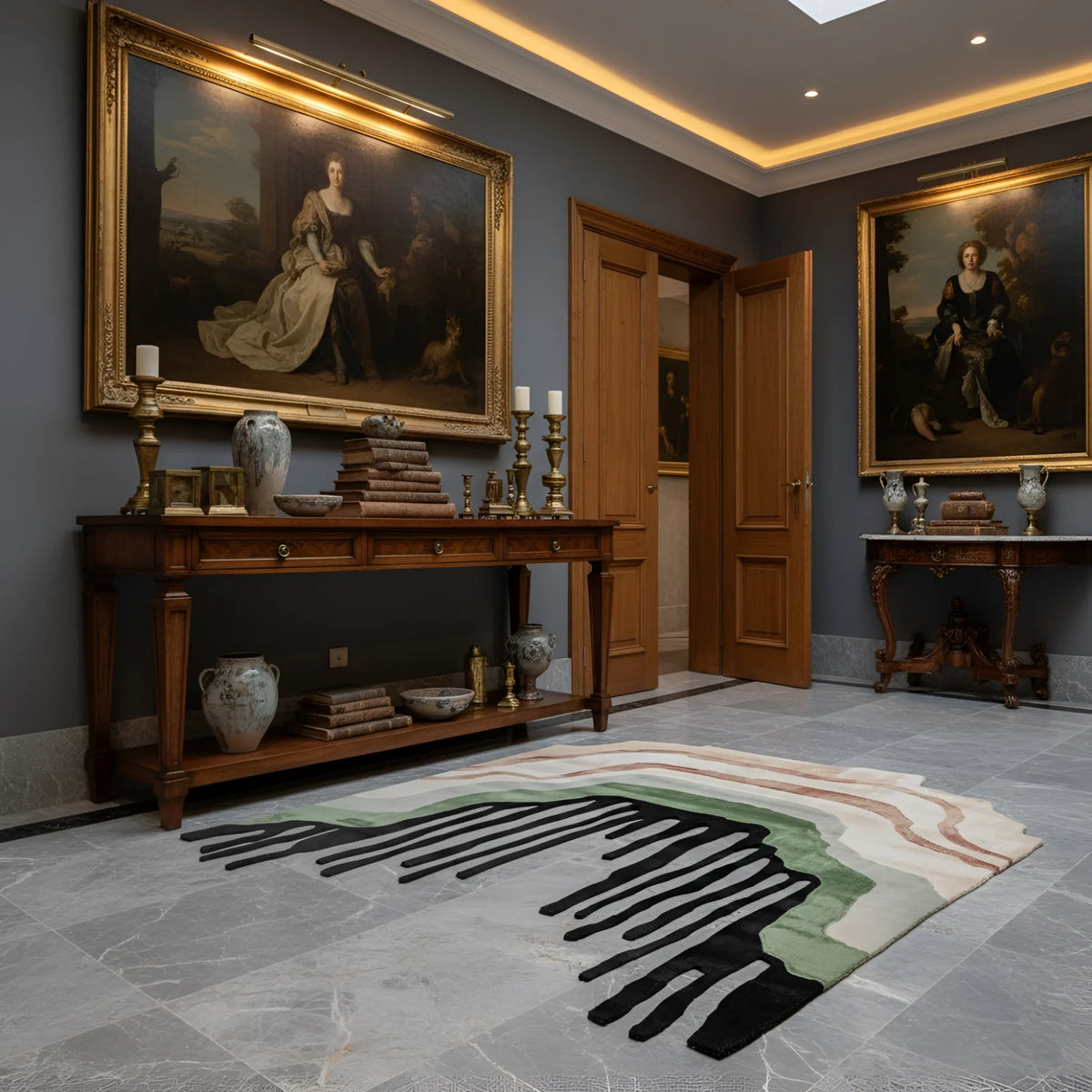 Structure in Collapse Hand Tufted Rug