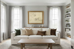 Framed room mockup - gold