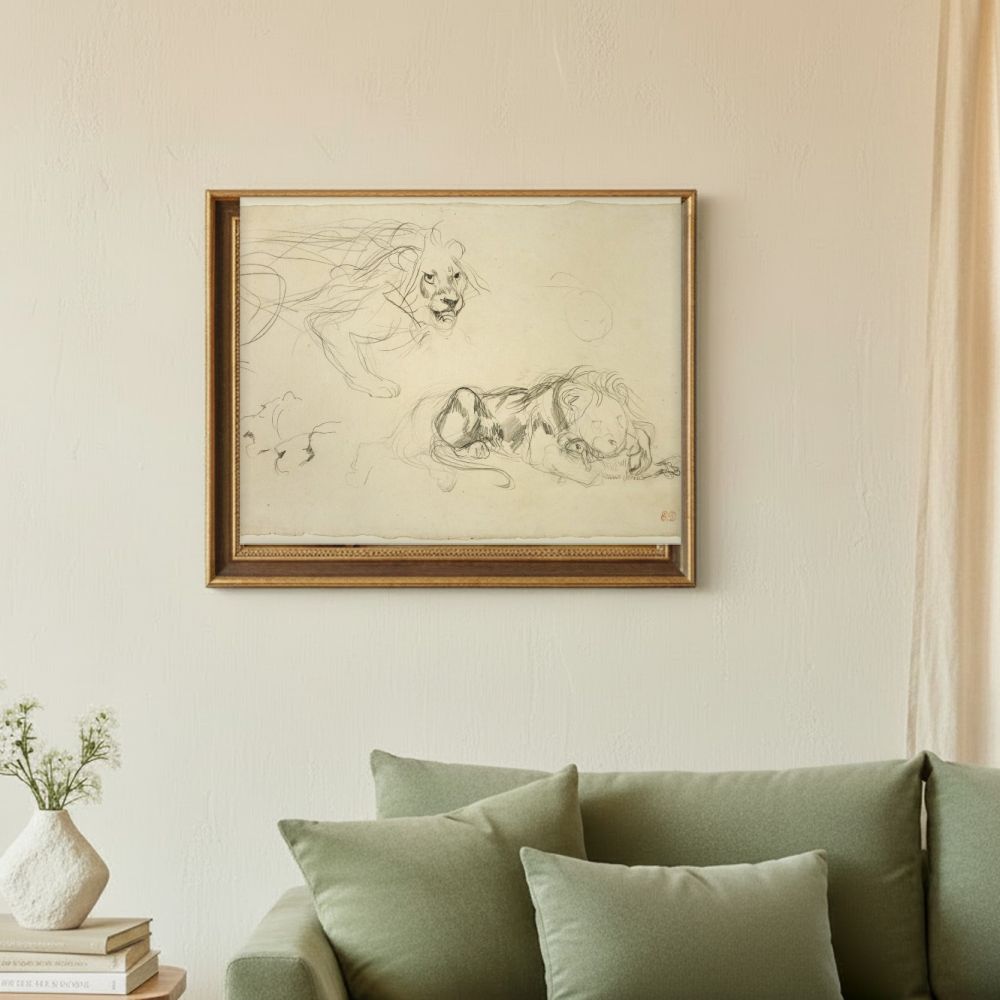Framed room mockup - sage