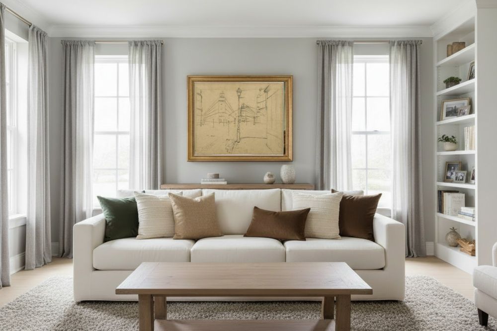 Framed room mockup - gold