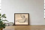 Framed room mockup - leaning