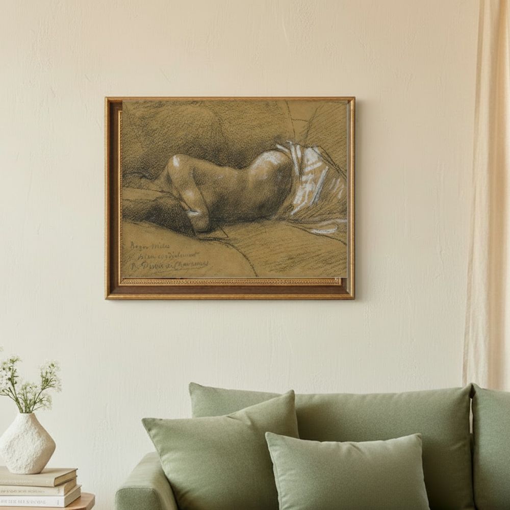 Framed room mockup - sage