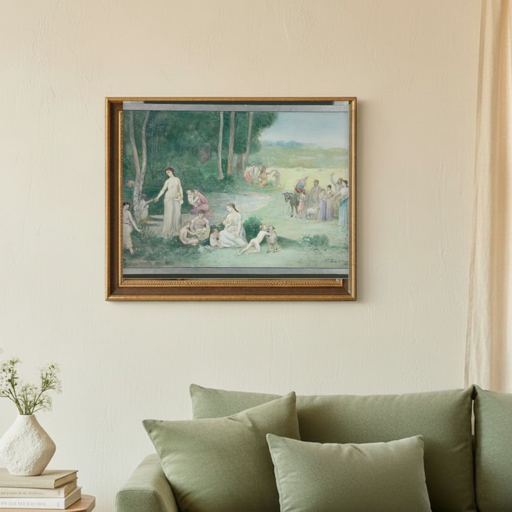 Framed room mockup - sage