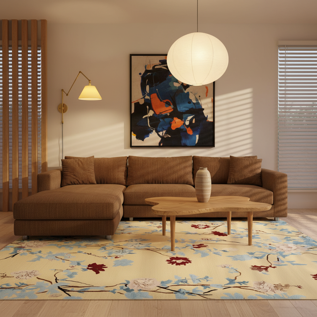 Sun-Kissed Bloomfall Hand Tufted Rug