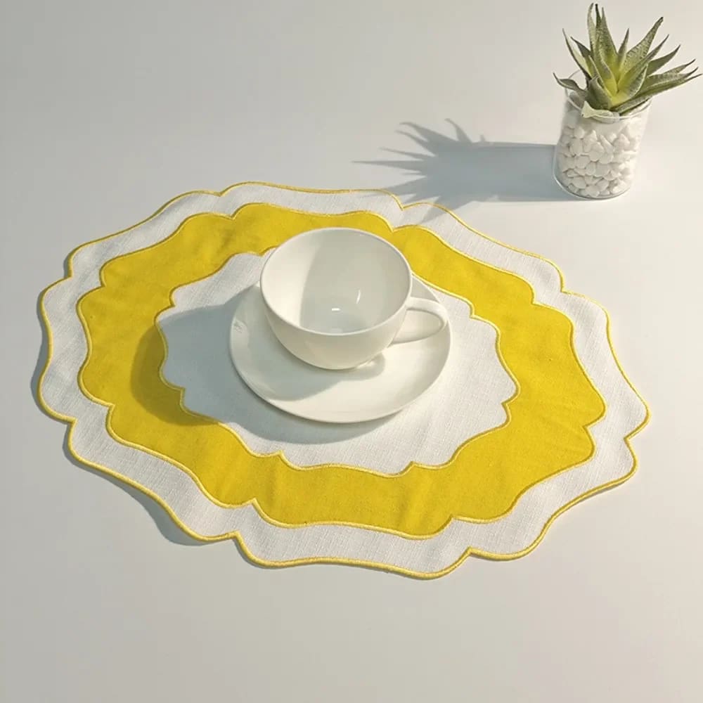 Sunburst Scalloped Placemats