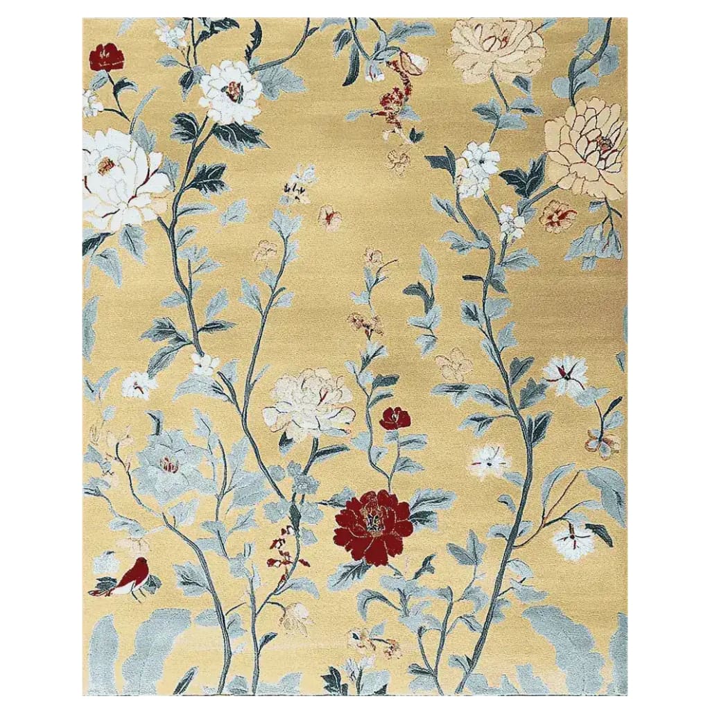 Sunlit Blossom Whispers Hand Tufted Rug