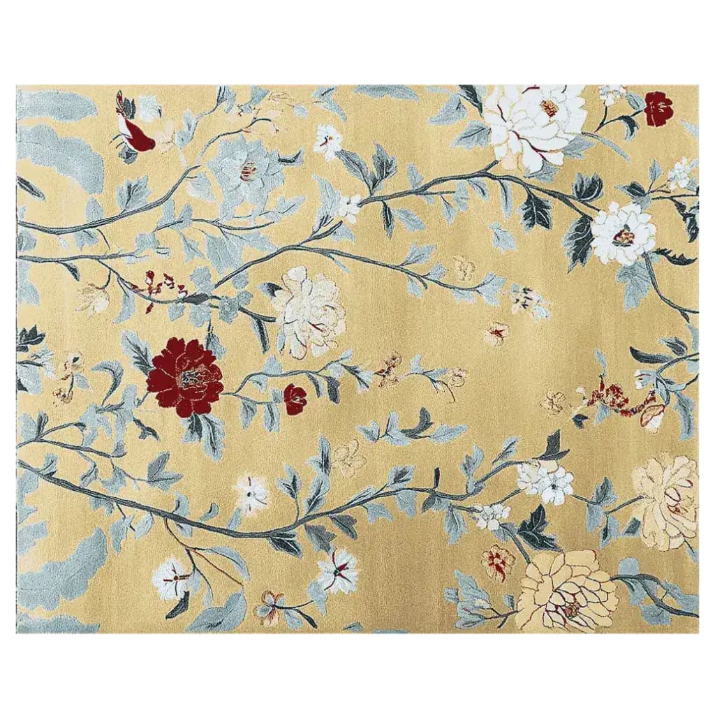 Sunlit Blossom Whispers Hand Tufted Rug